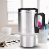 Paslanmaz Çelik Araç Kettle Su Isıtıcı Termos Kupa Bardak 500 Ml, 12V