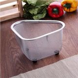 Paslanmaz Çelik Ayaklı Lavabo Çöp Süzgeci 18X13X10 Cm, Şık ve Dayanıklı Tasarım - Altın - Gümüş - Bakır - Seçenek 1
