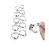 Paslanmaz Çelik Boru Metal Kelepçe Ayarlanabilir Klips 10 Adet Ayarlı Hortum Kelepçesi 10 Lu Set