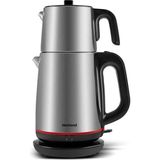 Paslanmaz Çelik Çay Makinesi 2000W, 1,9l Isıtıcı ve 1l Demlik, Çok Renkli - Açık Bej