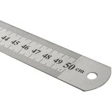 Paslanmaz Çelik Cetvel (Ön Yüzü Cm / Arka Yüzü İnch) 50Cm
