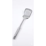Paslanmaz Çelik Delikli Mutfak Spatulası - Ergonomik Saplı Çevirme ve Fırın Tepsisi Servis Spa