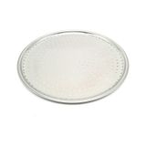 Paslanmaz Çelik Delikli Pizza Pişirme Fırın Tepsisi-28 CM Gümüş