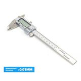 Paslanmaz Çelik Dijital Kumpas 150Mm 0.01Mm Geniş Lcd Ekranlı Set Kutulu Pilli Dört Yönlü Hassas Atölye Tipi Mekanik Ölçüm Cetveli