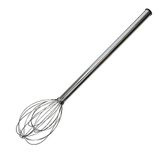 Paslanmaz Çelik Endüstriyel Tip Çırpma Teli Krom No4 (72 cm) Krom NO4 Uzunluk74 Sap50 cm