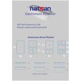 Paslanmaz Çelik Gastronom/gastronorm Küvet Gn 1/3-20 (32,5 X 17,6 X 2 CM)