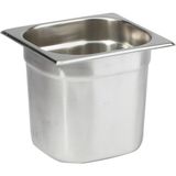 Paslanmaz Çelik Gastronom/gastronorm Küvet Gn 1/6-150 (17,6 x 16,2 x 15 Cm)