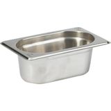 Paslanmaz Çelik Gastronom/gastronorm Küvet Gn 1/9-65 (17,6 x 10,8 x 6,5 Cm)