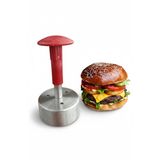 Paslanmaz Çelik Hamburger Presi | Et Köftesi Kalıbı | Yaylı Yuvarlak Tasarım | Ev ve Profesyonel Mutfaklar için Et Şekillendirici (6cm)