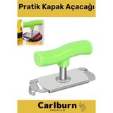 Paslanmaz Çelik Isıya Dayanıklı Dayanıklı Ergonomik Mutfak Kamp Piknik Pratik Kapak Açacağı - Acı Yeşil