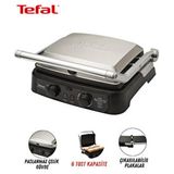 Paslanmaz Çelik Izgara ve Tost Makinesi - Çıkarılabilir Plaka - Zamanlayıcılı 2000W - Inox