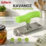 Paslanmaz Çelik Kapak Açacağı Kavanoz Şişe Pratik Mutfak Ergonomik Ayarlanabilir Zaman Tasarruf