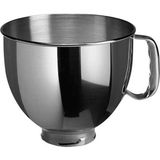 Paslanmaz Çelik Kase 4,8 L Stand Mikser Için, Beyaz - Ahşap - Beyaz