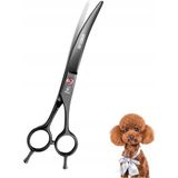 Paslanmaz Çelik Kedi Köpek Kuaför Makası 19.5cm Kavisli