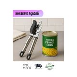 Paslanmaz Çelik Konserve, Kavanoz Ve Şişe Açacağı Pratik, Dayanıklı Ve Ergonomik Mutfak Aparatı Gri