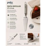 Paslanmaz Çelik Pasta Spatulası 27 x 6 cm - Profesyonel Tatlı ve Servis Spatulası