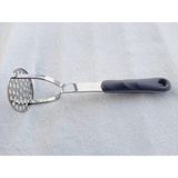 Paslanmaz Çelik Patates Ezme Püre Yapma Aleti 29 cm Metal Saplı Patates Ezici - 1 Adet
