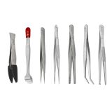 Paslanmaz Çelik Penset Seti - Dişli Cımbız - 7 Adetlik Set