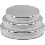 Paslanmaz Çelik Petri Kabı - Petri Kutusu Kapaklı - 3lü Set 80MM 100MM 150MM