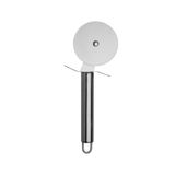 Paslanmaz Çelik Pizza Kesici ve Hamur Ruleti, 18 cm, 6 cm çap - Ergonomik Saplı