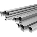 Paslanmaz Çelik Profil | 1 Metre | Krom Kutu Profil | 304 Kalite Çelik - 60x60x2mm