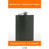 Paslanmaz Çelik Şık Tekli 8 Oz Matara Su Şişesi