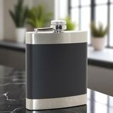 Paslanmaz Çelik Siyah-Metal Detaylı Matara – 230 ml Vip