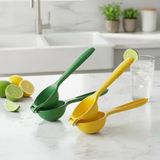 Paslanmaz Çelik Statik Boyalı Limon Ve Narenciye Sıkacağı | Ergonomik Ve Dayanıklı | Sarı Ve Yeşil Renk Seçenekleri | 24Cm (Sarı)