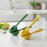 Paslanmaz Çelik Statik Boyalı Limon ve Narenciye Sıkacağı | Ergonomik ve Dayanıklı | Sarı ve Yeşil Renk Seçenekleri | 24CM (Yeşil)