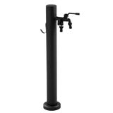 Paslanmaz çelik su sütunu, donmaya karşı korumalı ve paslanmaya karşı korumalı, paslanmaz çelik bahçe çeşmesi, tarım ve arka bahçenin sulanması için ideal, siyah, 80 cm (31 inç), şık