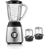 Paslanmaz Çelik Sürahi Blender 600W, Şık ve Dayanıklı Ev Mutfak Cihazı - Altın - Gri