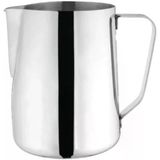 Paslanmaz Çelik Süt ve Kahve Potu, Pitcher Sütlük, Süt Köpürtücü, Köpürtme Kabı, 350 ml