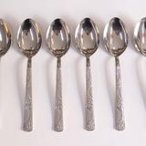 Paslanmaz Çelik Tatlı Kaşığı Set Boncuk Md 15cm 6 Adet Orta Kalite Kaşık Günlük Kullanıma Sofra Seti