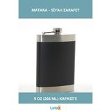 Paslanmaz Çelik Tekli 9 Oz Siyah Matara