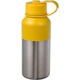 Paslanmaz Çelik Termos Matara 500 Ml, Sarı Kapak, Dayanıklı ve Şık Tasarım - Seçenek 1 - Altın