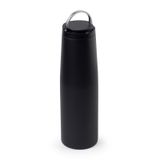 Paslanmaz Çelik Termos Matara Siyah 550 ML Metal Saplı | 304 İç Çelik, 201 Dış Çelik, Sızdırmaz Kapak, Taşıma Saplı, Geniş Ağız