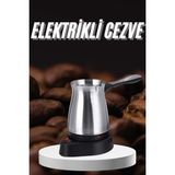 Paslanmaz Çelik Türk Kahvesi Makinesi 6 Fincan Kpasiteli Elektrikli Cezve
