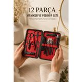 Paslanmaz Çelik Uçlu 17 Parça Profesyonel Manikür Pedikür Seti