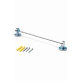 Paslanmaz Çelik Uzun Havluluk, Krom Kaplama, 42 cm, Banyo Aksesuarı, Montaj Vidaları Dahil