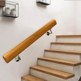 Paslanmaz çelik vidalı şömine bacası tutucu, odun sobası için, güçlendirilmiş duvar askısı, hava koşullarına dayanıklı, komple 1,3 m (4,3 ft) masif ahşap esc seti