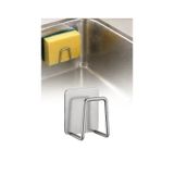 Paslanmaz Çelik Yapışkanlı Drenaj Evye Lavabo Sünger Tutucu Banyo Mutfak Organizer 4,5 Cm