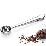 Paslanmaz Çelik Yaylı Kahve Ölçü Kaşığı, 10 ml, Klipsli (Silver)