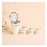 Paslanmaz Çelik Yemek Termosu 3'lü Set Sızdırmaz Çelik Sefer Tası 420 Ml + 620 Ml