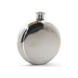 Paslanmaz Çelik Yuvarlak 5 Oz Tekli Matara Çelik Renk