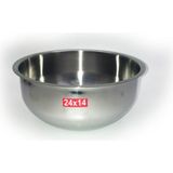Paslanmaz Çelik Yuvarlak Mayonez Saklama Kabı 24X14 Cm, Gri - Seçenek 1