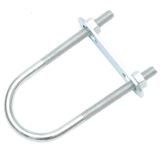 Paslanmaz Çelik Yuvarlak U-Cıvatalar(M6x18x38mm) | Gümüş, M6 Çoklu Ebatlar, 5 Parça, Çerçevelere, Gölgeliklere, Raflara Borudan Boruya Sabitlemek İçin