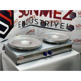 Paslanmaz Çiftli Tantuni Ocağı Lpgli 50 110 Cm Özel Üretim Tepsi Dahil Özel