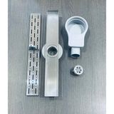 Paslanmaz Duş Kanalı Yer Süzgeci 30CM Boyunda 304 Kalite Parlak Banyo ,wc,koku Yapmaz. - 30-40-50-60