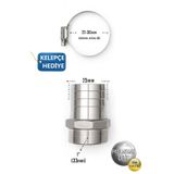 Paslanmaz Hortum Rekoru - 1inç Rekor + Kelepçe Set - Krom Çelik Hortum Ucu - 304 Kalite 1''
