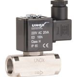 Paslanmaz Kompresör Solenoid Valf 3/2 Normalde Kapalı - 1/4"-3/2" 24V DC